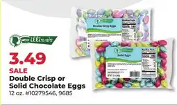 Runnings Eilliens Double Crisp or Solid Chocolate Eggs offer
