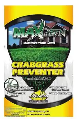 Runnings Maxlawn Crabgrass Preventer with Lawn Food offer