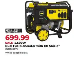 Runnings Champion 5, 500W Dual Fuel Generator with CO Shield offer