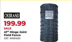 Runnings OK Brand 47 Hinge Joint Field Fence offer