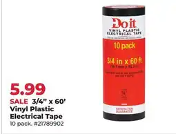 Runnings Steel Core 3/4 x 60' Vinyl Plastic Electrical Tape offer