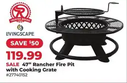 Runnings Livingscape 47 Rancher Fire Pit with Cooking Grate offer