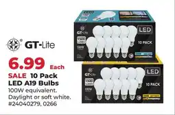 Runnings GT-Lite 10 Pack LED A19 Bulbs offer