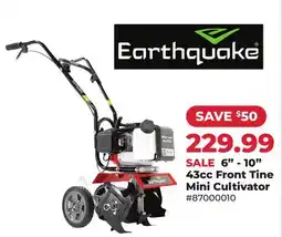 Runnings Earthquake 6-10 43cc Front Tine Mini Cultivator offer