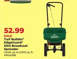 Runnings Scotts Turf Builder EdgeGuard Mini Broadcast Spreader offer