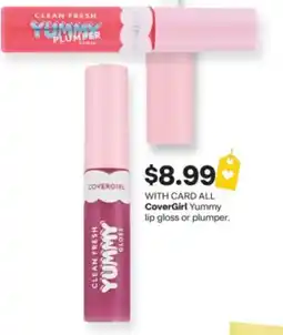 CVS ALL CoverGirl Yummy lip gloss or plumper offer