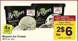 Safeway Breyers Ice Cream offer