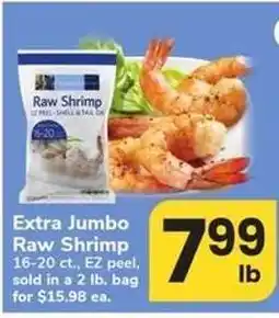 Safeway Extra Jumbo Raw Shrimp offer