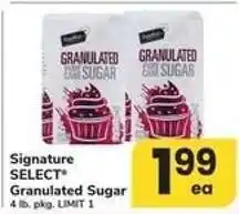 Safeway Signature Select Granulated Sugar offer