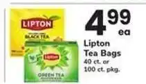 Safeway Lipton Tea Bags offer