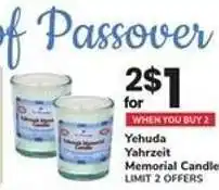 Safeway Yehuda Yahrzeit Memorial Candle offer