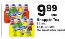 Safeway Snapple Tea offer