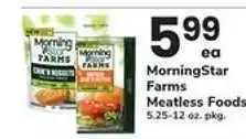 Safeway Morningstar Farms Meatless Foods offer