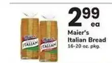 Safeway Maier's Italian Bread offer