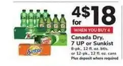 Safeway Canada Dry, 7 UP or Sunkist offer