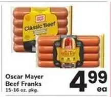 Safeway Oscar Mayer Beef Franks offer