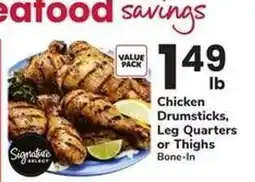 Safeway Chicken Drumsticks, Leg Quarters or Thighs offer
