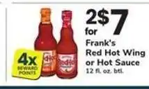 Safeway Frank's Red Hot Wing or Hot Sauce offer