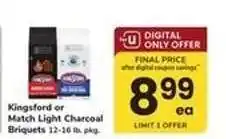 Safeway Kingsford or Match Light Charcoal Briquets offer