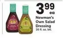 Safeway Newman's Own Salad Dressing offer