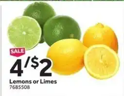 Stop&Shop Lemons Or Limes offer