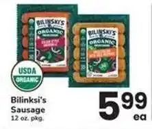 Safeway Bilinski's Sausage offer