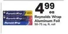 Safeway Reynolds Wrap Aluminum Foil offer