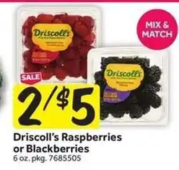Stop&Shop Driscoll's Raspberries or Blackberries offer