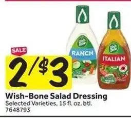 Stop&Shop Wish-Bone Salad Dressing offer