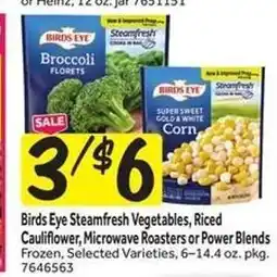 Stop&Shop Birds Eye Steamfresh Vegetables offer