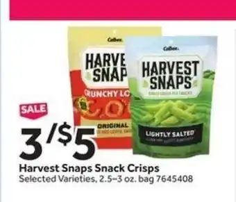 Stop&Shop Harvest Snaps Snack Crisps offer