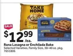 Stop&Shop Rana Lasagna or Enchilada Bake offer