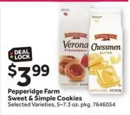 Stop&Shop Pepperidge Farm Sweet & Simple Cookies offer