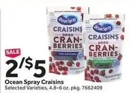 Stop&Shop Ocean Spray Craisins offer