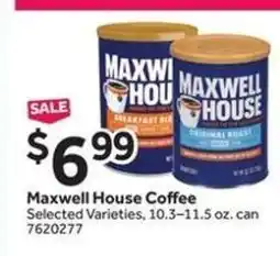 Stop&Shop Maxwell House Coffee offer