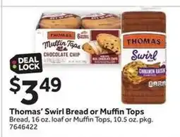 Stop&Shop Thomas' Swirl Bread or Muffin Tops offer