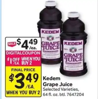 Stop&Shop Kedem Grape Juice offer
