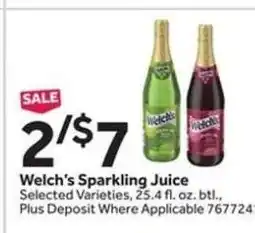 Stop&Shop Welch's Sparkling Juice offer