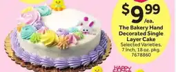 Stop&Shop The Bakery Hand Decorated Single Layer Cake offer