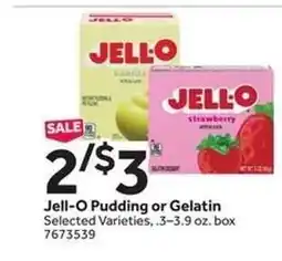 Stop&Shop Jell-O Pudding or Gelatin offer
