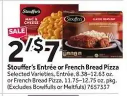 Stop&Shop Stouffer’s Entrée or French Bread Pizza offer