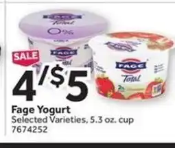 Stop&Shop Fage Yogurt offer