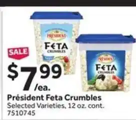 Stop&Shop Président Feta Crumbles offer