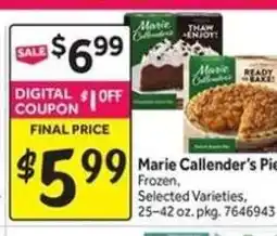 Stop&Shop Marie Callender's Pies offer