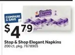 Stop&Shop Stop & Shop Elegant Napkins offer
