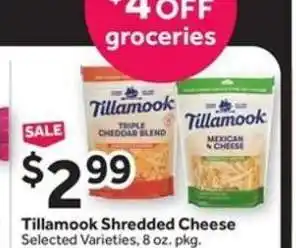 Stop&Shop Tillamook Shredded Cheese offer