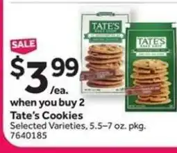 Stop&Shop Tate's Cookies offer