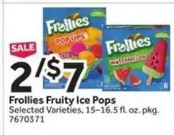 Stop&Shop Frollies Fruity Ice Pops offer