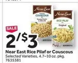 Stop&Shop Near East Rice Pilaf or Couscous offer
