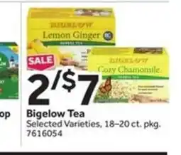 Stop&Shop Bigelow Tea offer